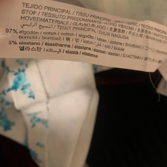 NWT ZARA Floral Cut Out Puff Sleeve Mini Dress Size Large Brunch - Picture 10 of 11